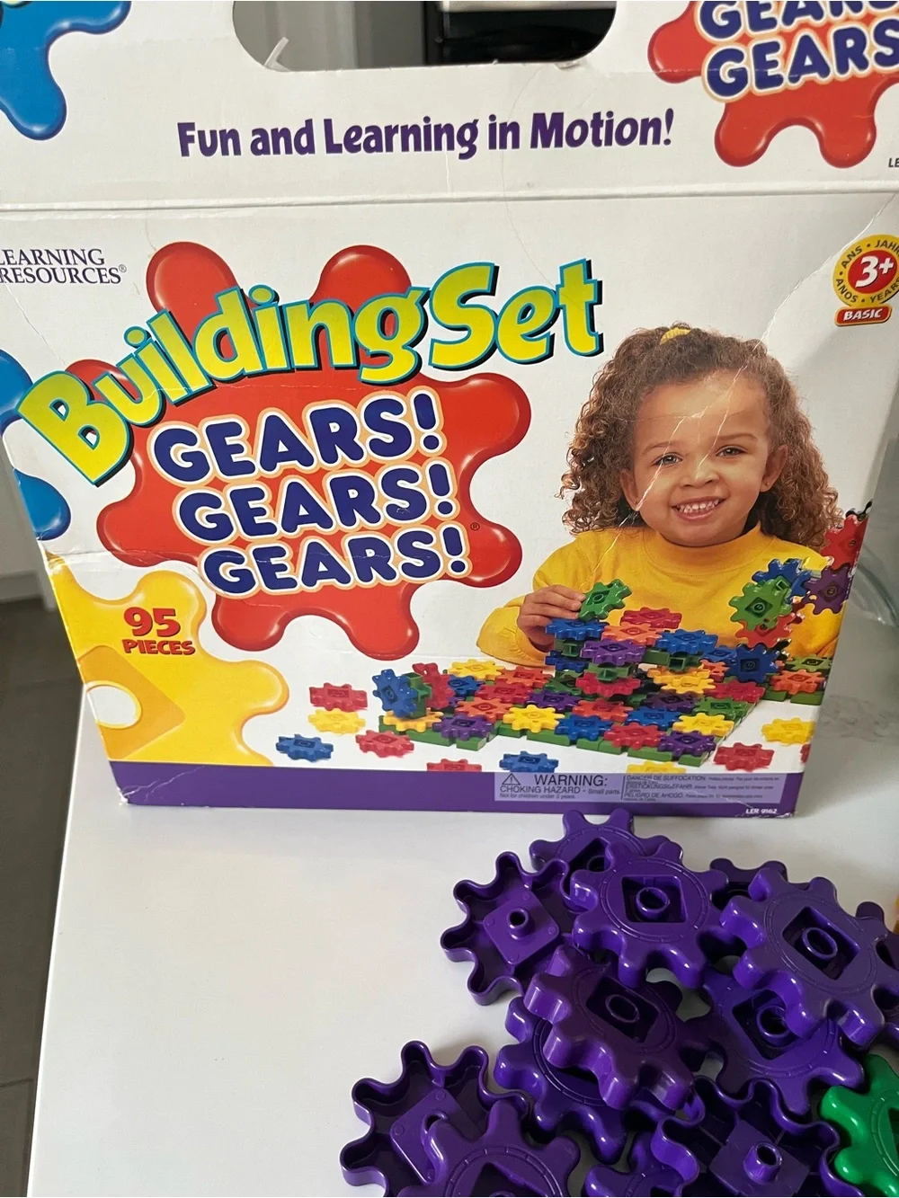 Learning resources gears gears gears.  Promotes STEM skills. Ages 3+